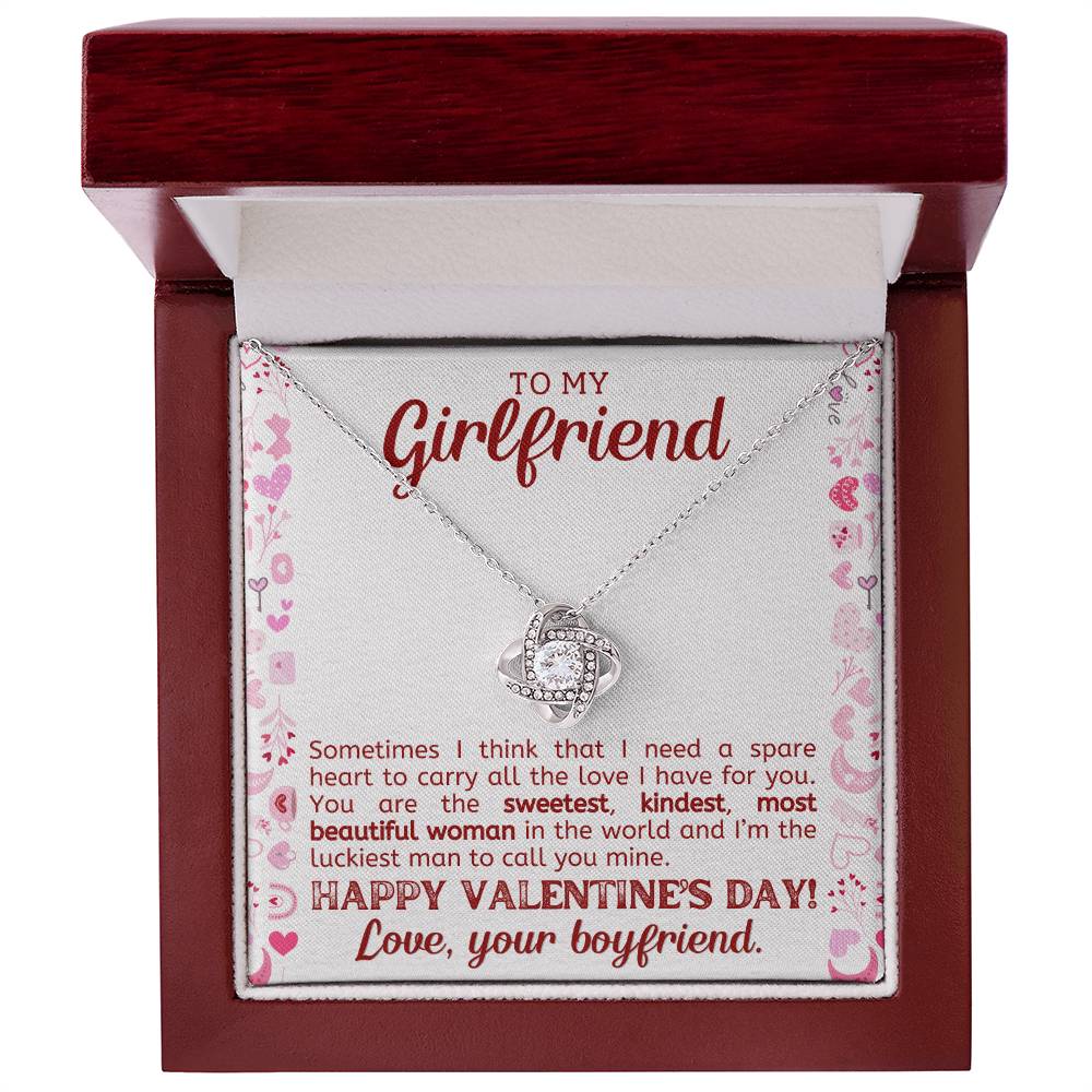 To My Girlfriend Necklace, Necklace Gift For Her, Valentines Gifts For Girlfriend-[product type]