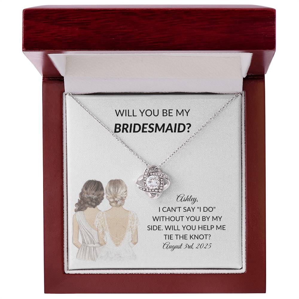 Personalized Bridesmaid Proposal Necklace Gift-[product type]