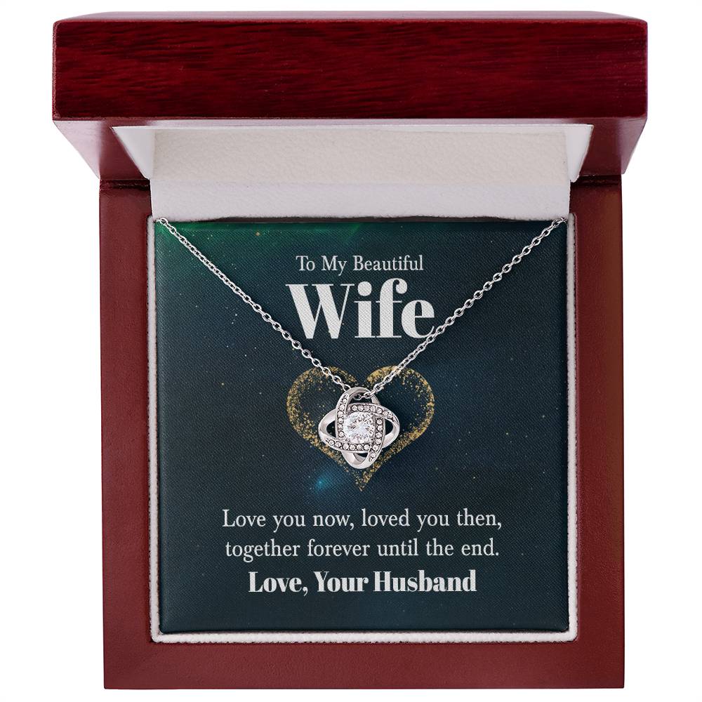 Wife Love You Til The End Knot Necklace-[product type]