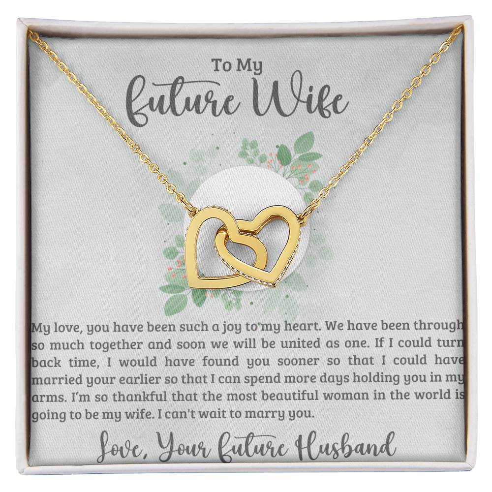 Future Wife Interlocking Hearts Necklace-[product type]