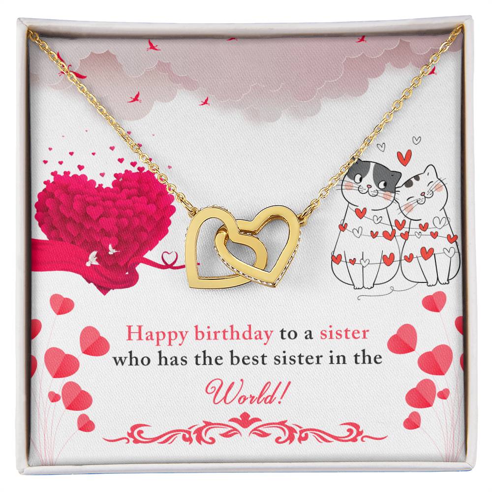 Sister Birthday Interlocking Hearts Necklace-[product type]