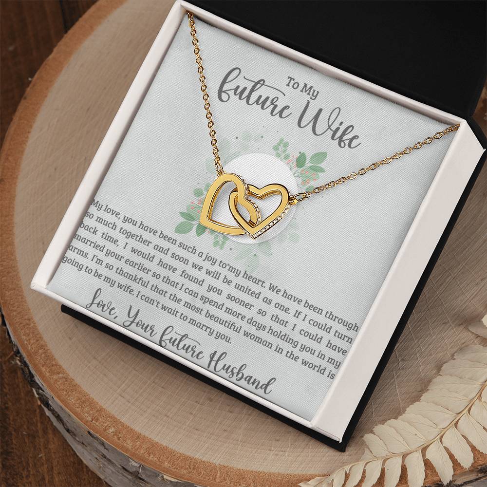 Future Wife Interlocking Hearts Necklace-[product type]