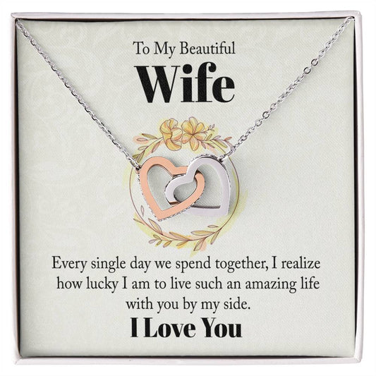 Beautiful Wife Interlocking Hearts Necklace-[product type]