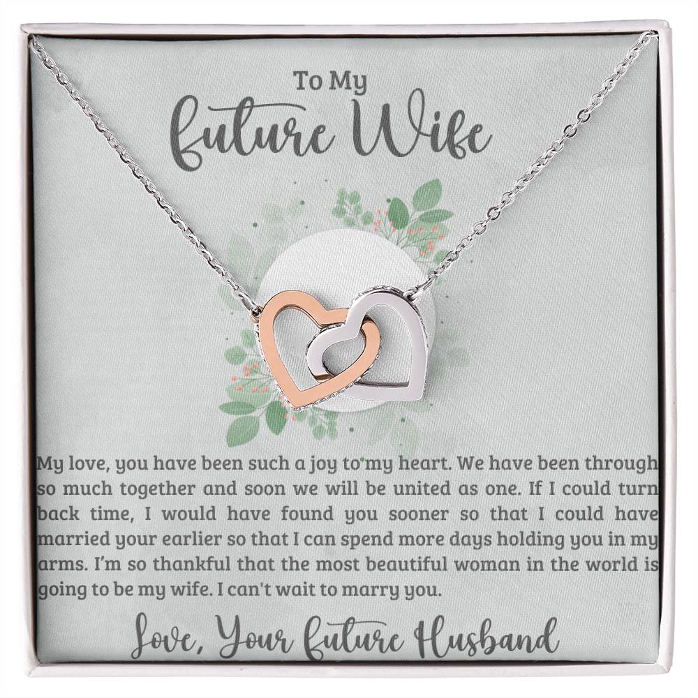 Future Wife Interlocking Hearts Necklace-[product type]