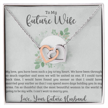 Future Wife Interlocking Hearts Necklace-[product type]