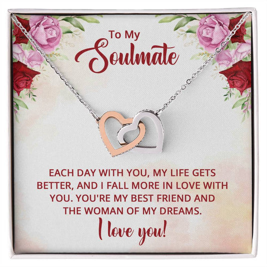 Soulmate Best Friend Interlocking Hearts Necklace-[product type]