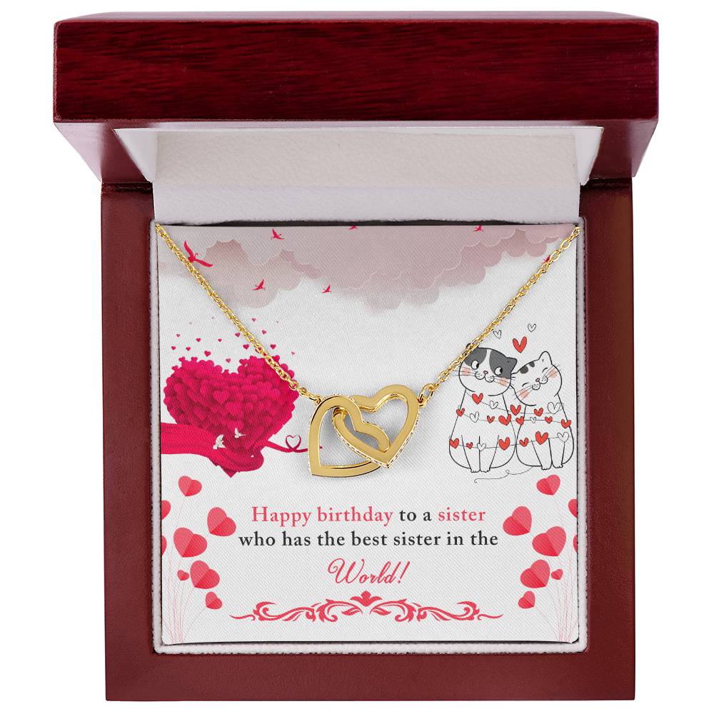 Sister Birthday Interlocking Hearts Necklace-[product type]