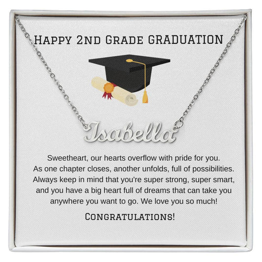 2nd Grade Graduation Name Necklace-Jewelry