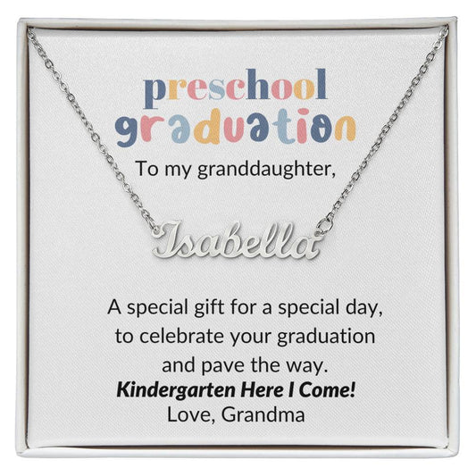 Preschool Name Necklace From Grandma-[product type]