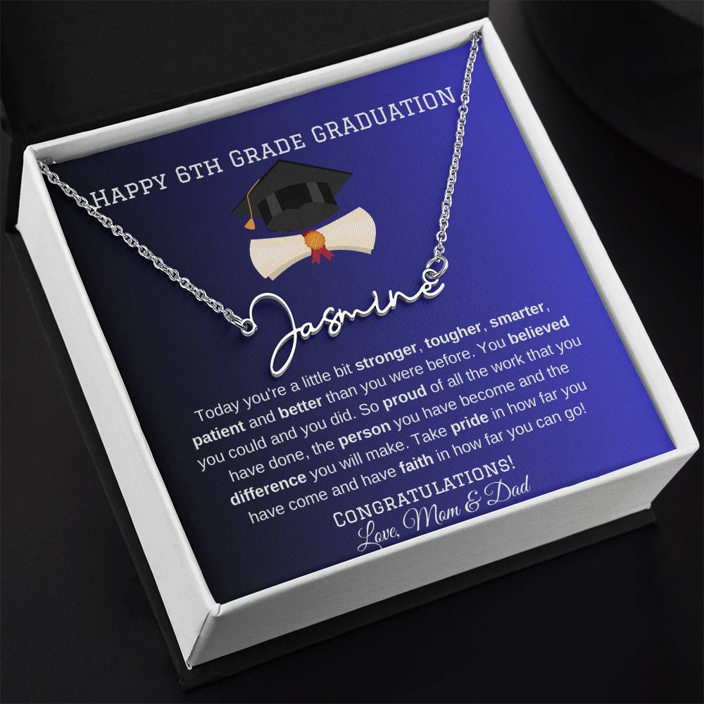 6th Grade Graduation Necklace Gift-[product type]