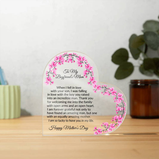 Mothers Day Plaque for Boyfriends Mom-[product type]