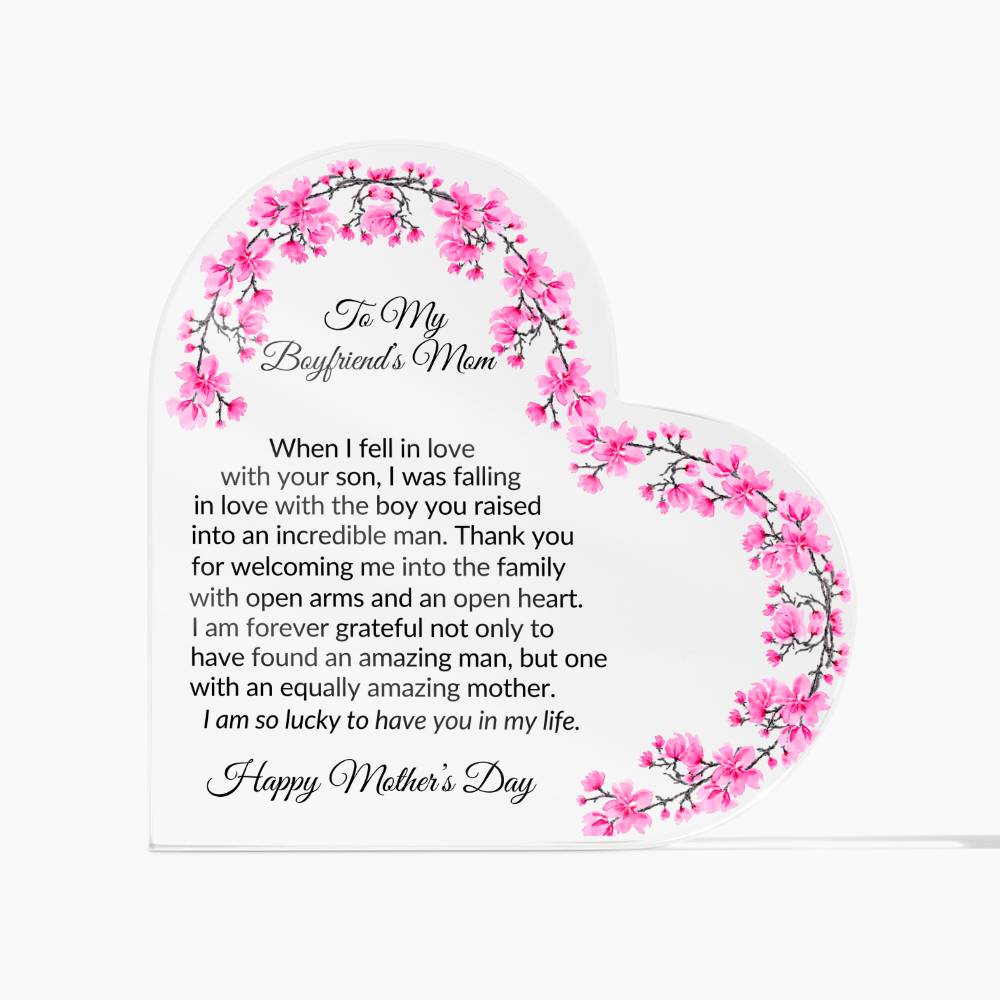 Mothers Day Plaque for Boyfriends Mom-[product type]