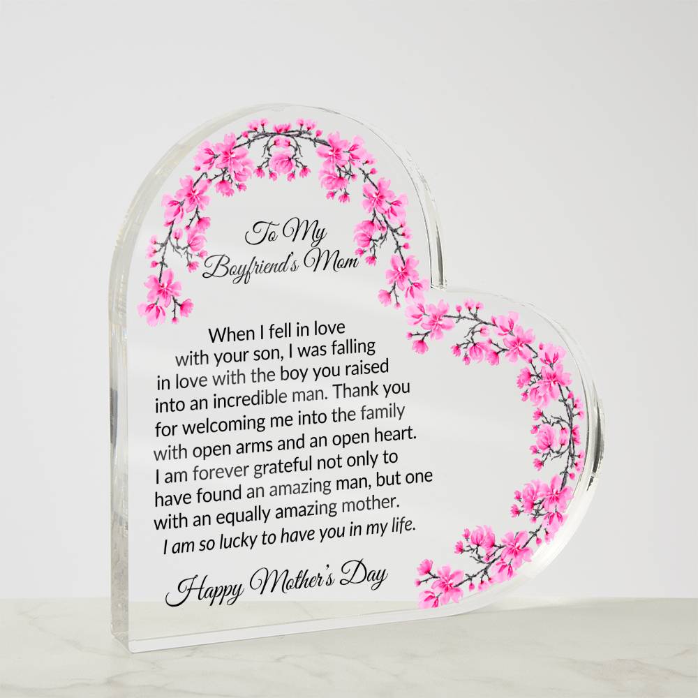 Mothers Day Plaque for Boyfriends Mom-[product type]