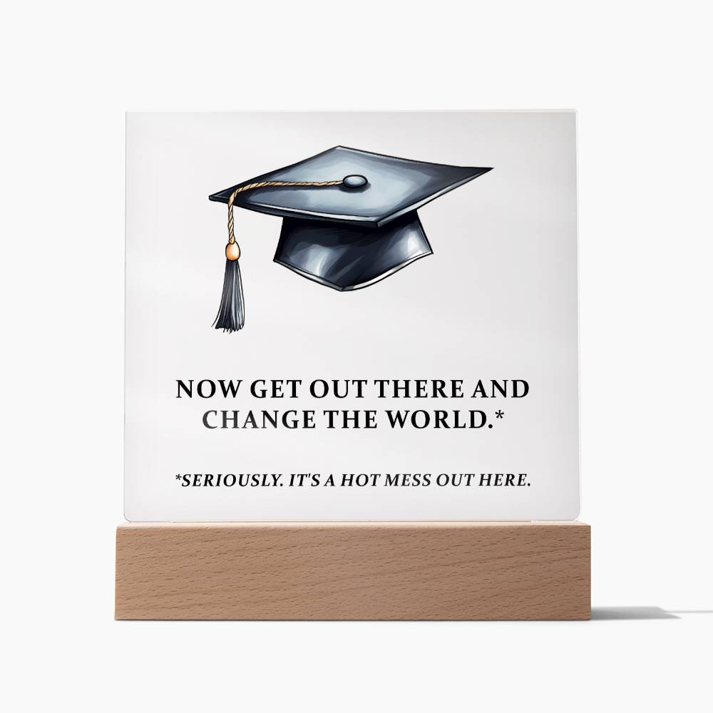 Funny Graduation Plaque Gift-[product type]