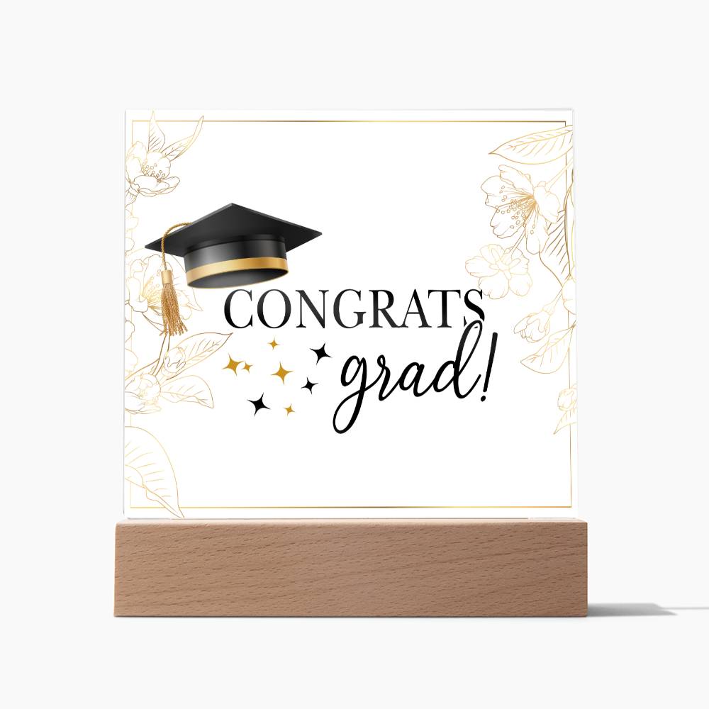 Congrats grad! Graduation Plaque Gift Party Decor-[product type]