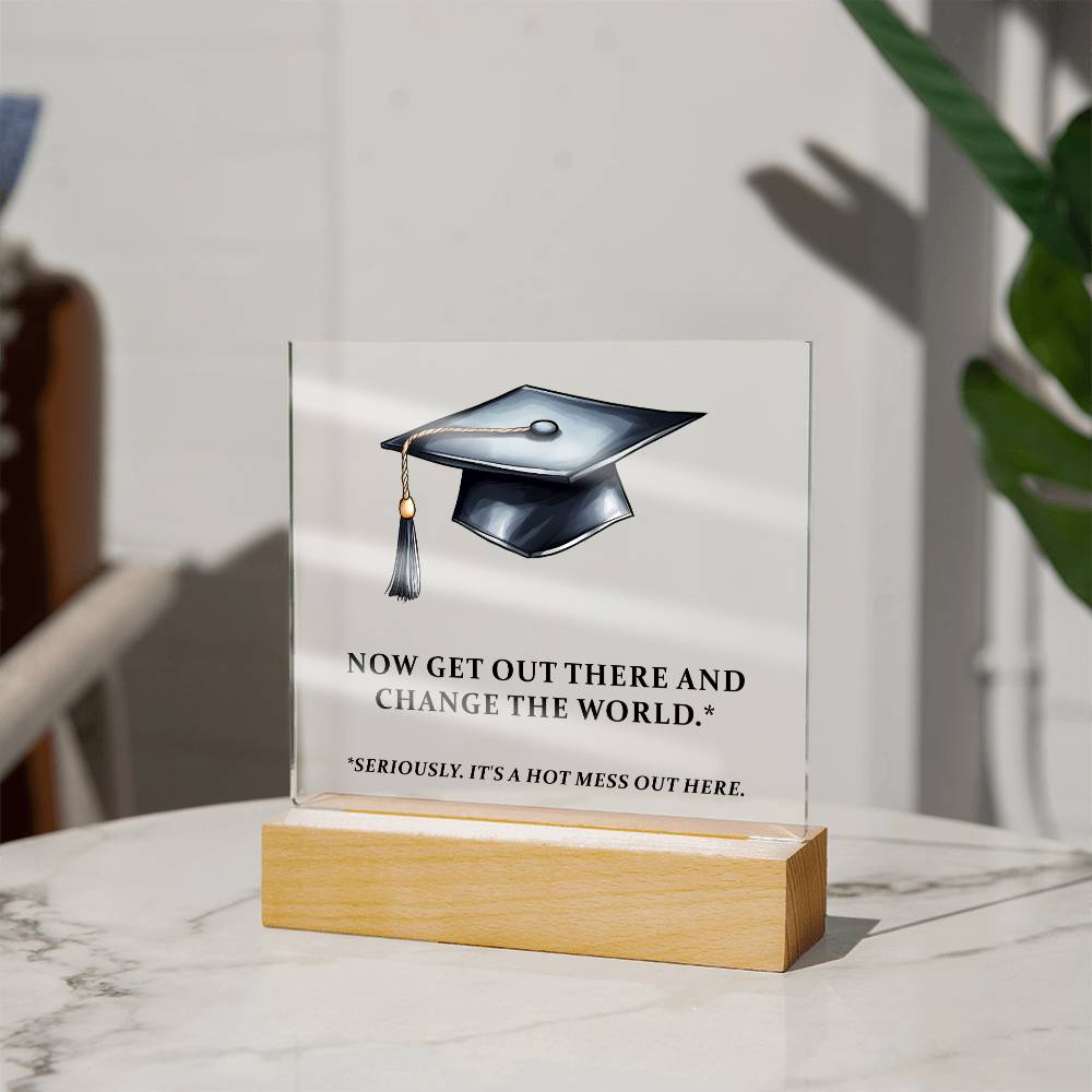 Funny Graduation Plaque Gift-[product type]