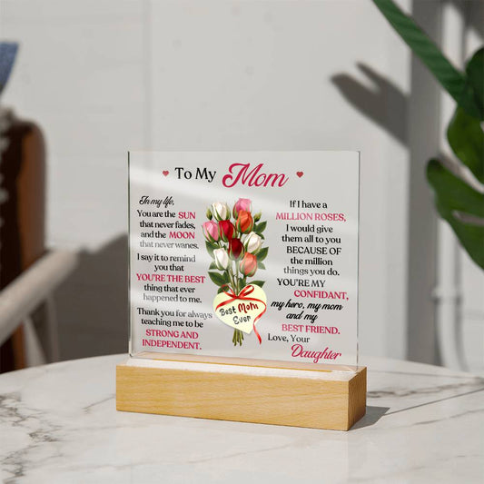 Best Mom Ever LED Plaque Gift-[product type]