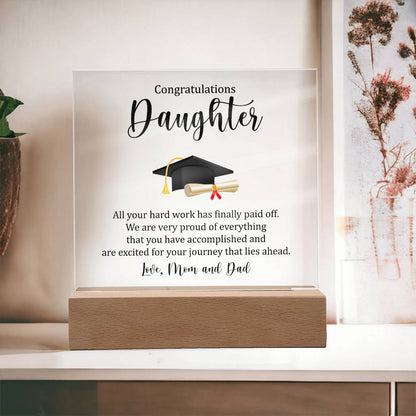 Daughter Graduation Plaque Gift-[product type]