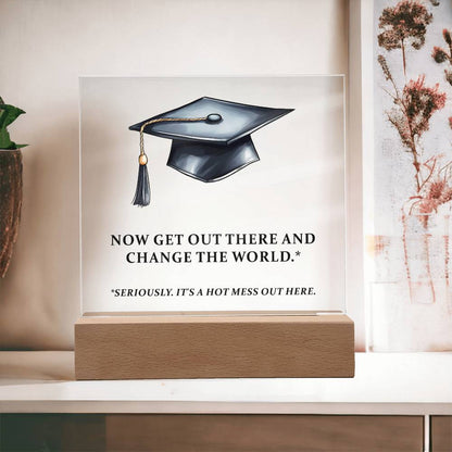 Funny Graduation Plaque Gift-[product type]