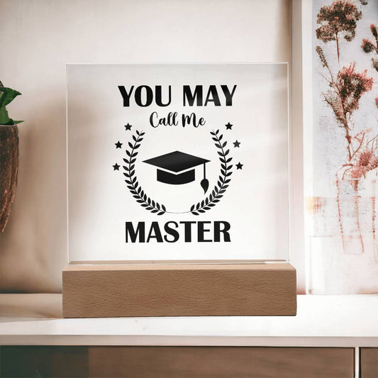 Masters Degree Graduation Plaque Gift-[product type]