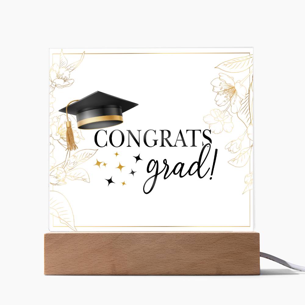 Congrats grad! Graduation Plaque Gift Party Decor-[product type]