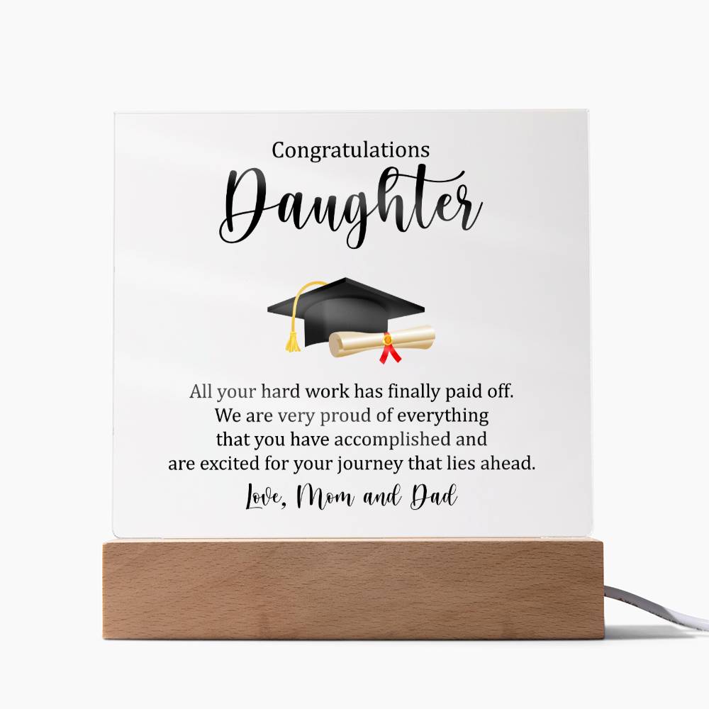 Daughter Graduation Plaque Gift-[product type]