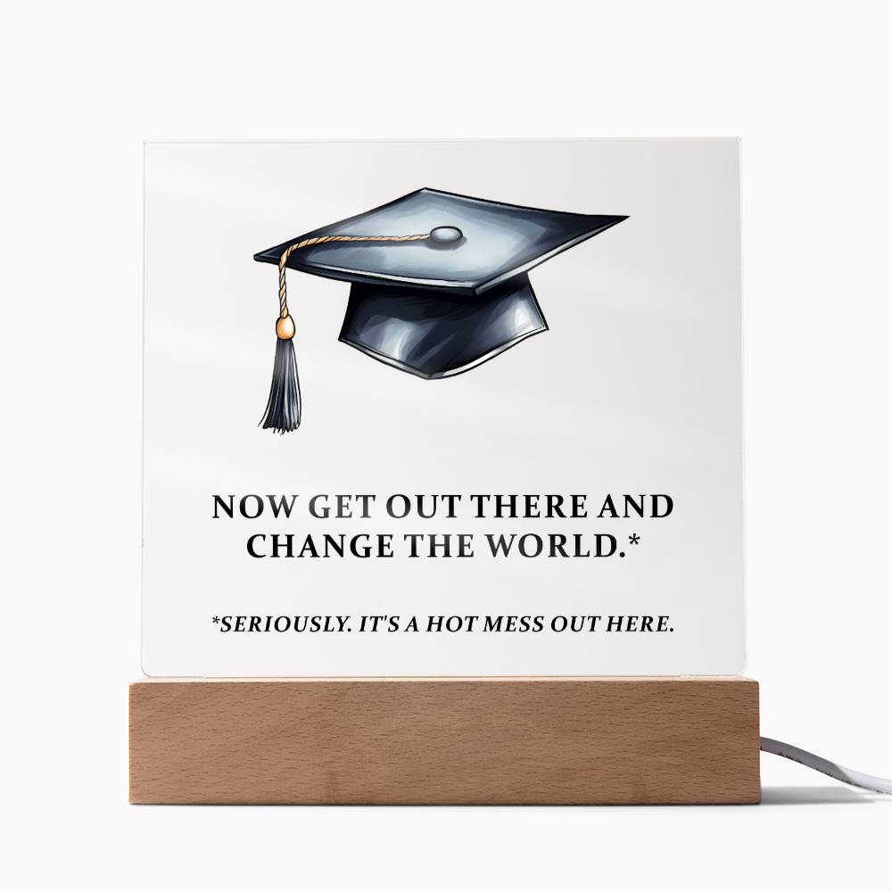 Funny Graduation Plaque Gift-[product type]