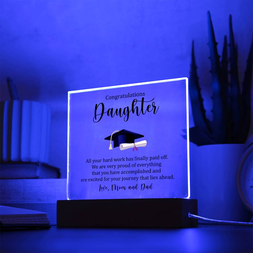 Daughter Graduation Plaque Gift-[product type]