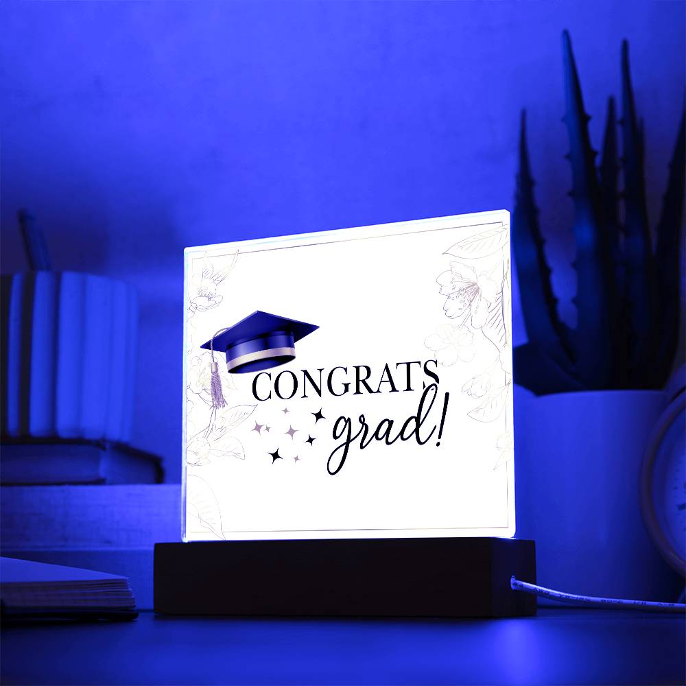 Congrats grad! Graduation Plaque Gift Party Decor-[product type]