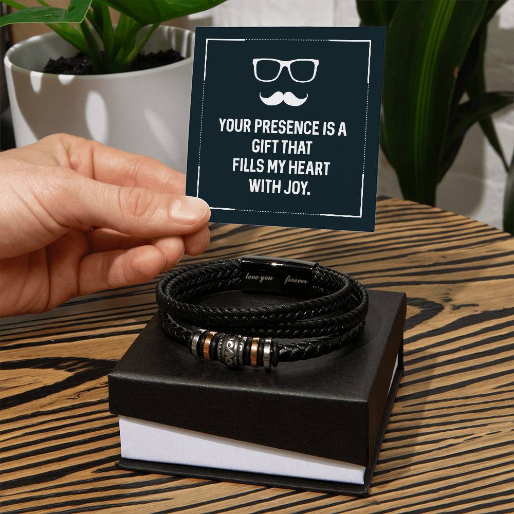 Husband Joy Love Your Forever Men's Bracelet-[product type]