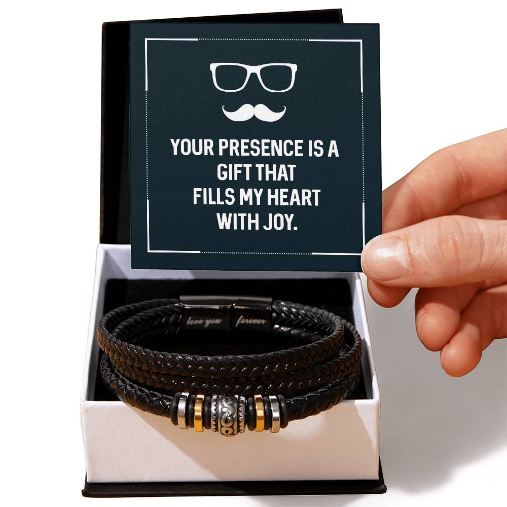 Husband Joy Love Your Forever Men's Bracelet-[product type]