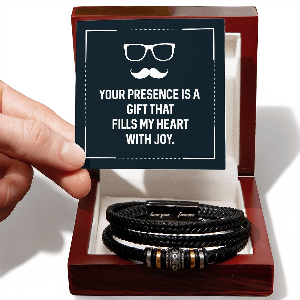 Husband Joy Love Your Forever Men's Bracelet-[product type]