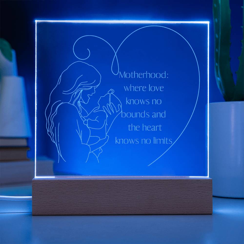 New Mom Engraved LED Plaque Gift for Mother-[product type]