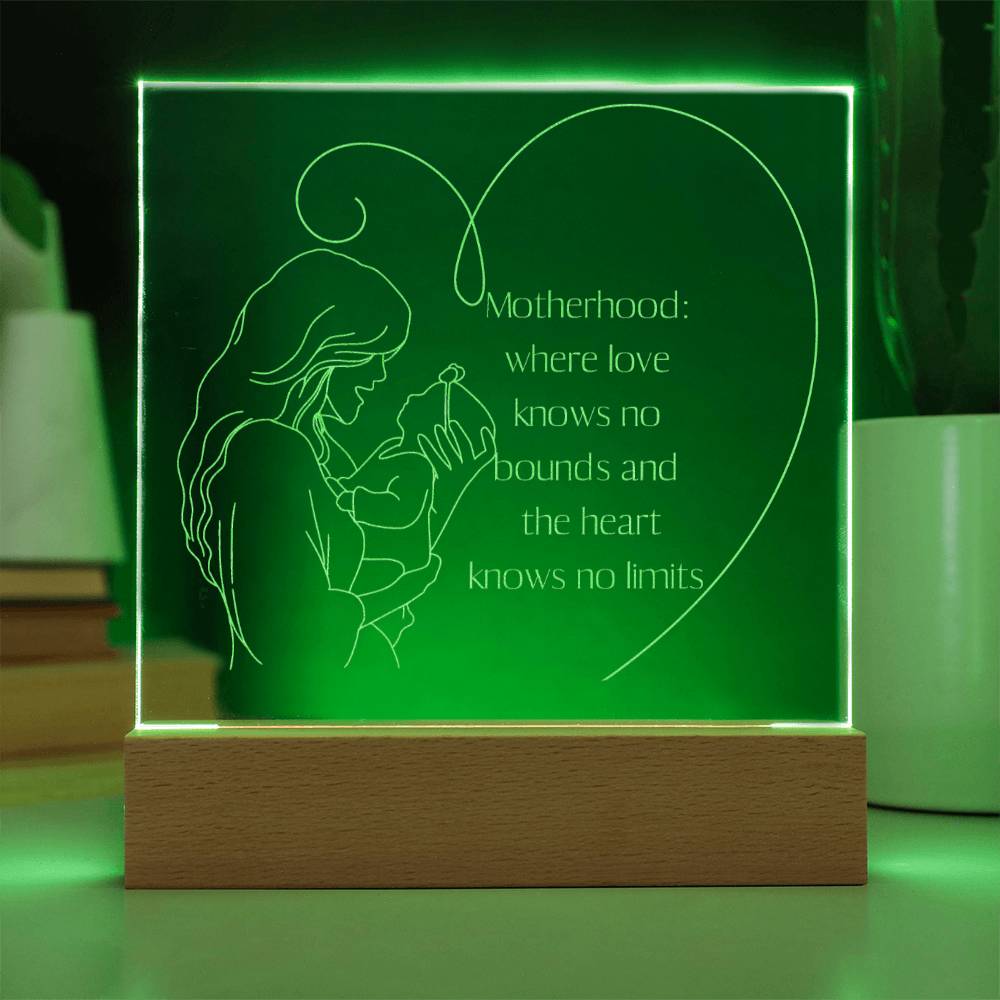 New Mom Engraved LED Plaque Gift for Mother-[product type]