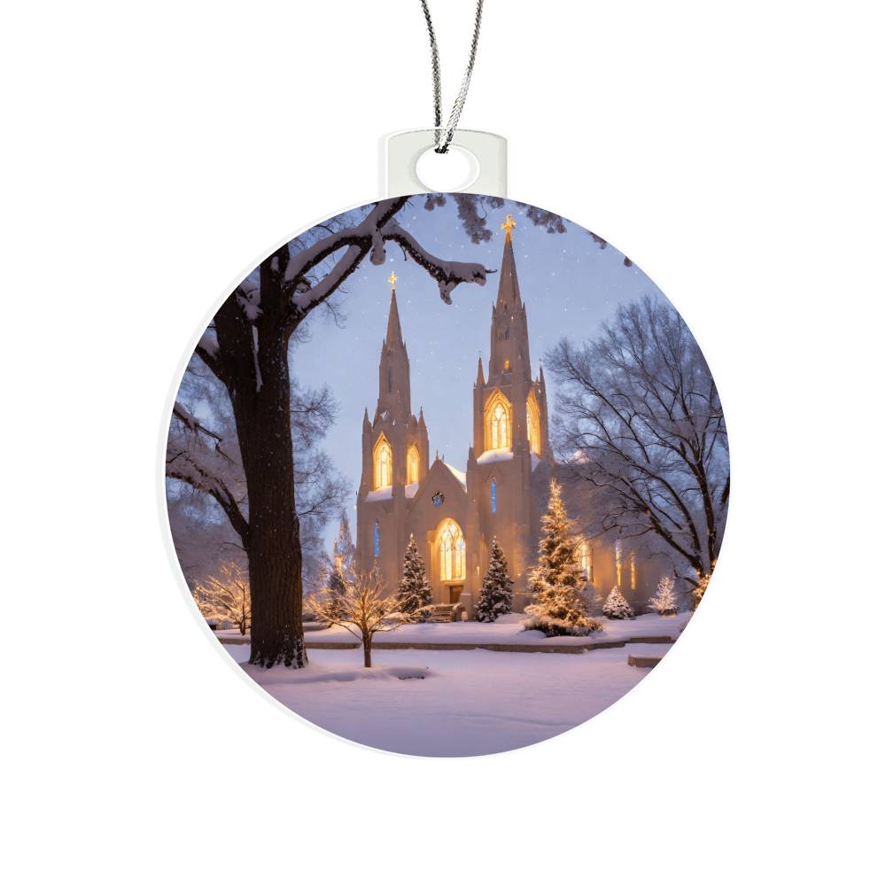 Church Christmas Ornament-[product type]