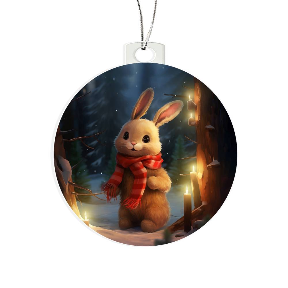 Bunny Christmas Tree Ornament-[product type]