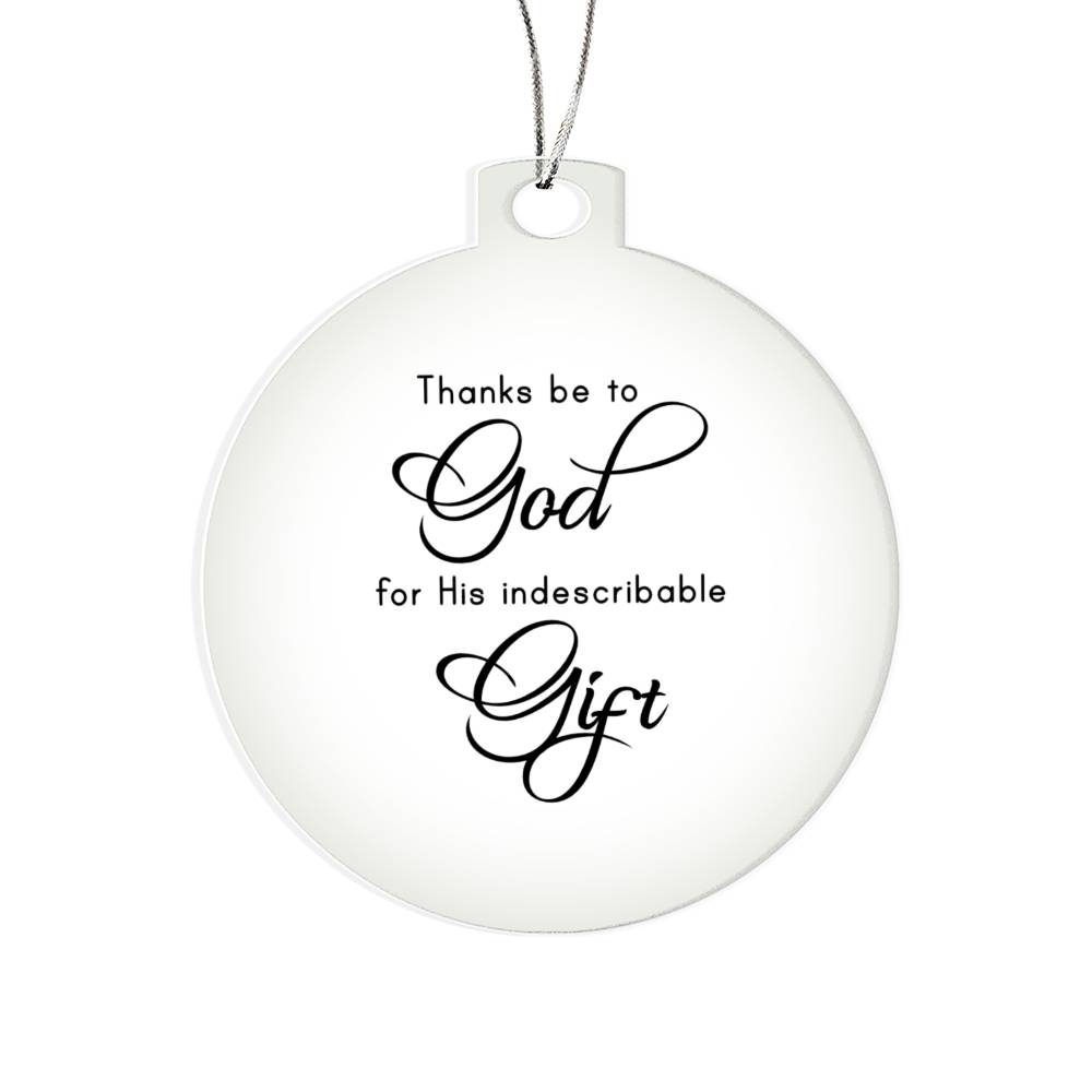 Bible Quotes Religious Christmas Ornament-[product type]