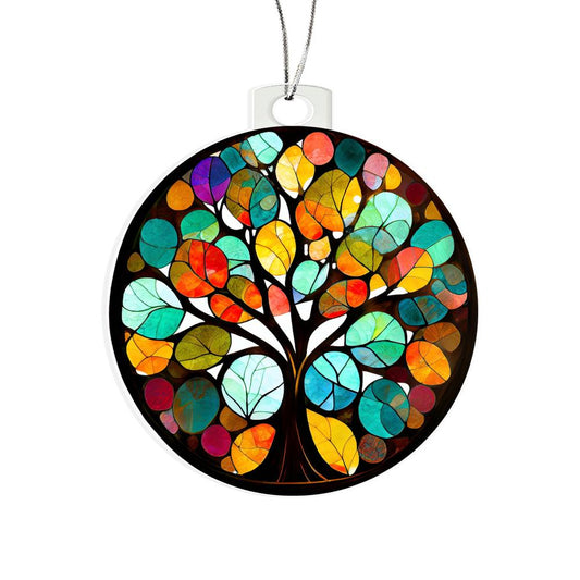 Tree of Life Acrylic Christmas Ornament