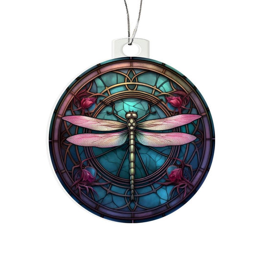 Dazzling Dragonfly Holiday Ornament Handmade Acrylic Decoration-[Heartfelt Family Gift]