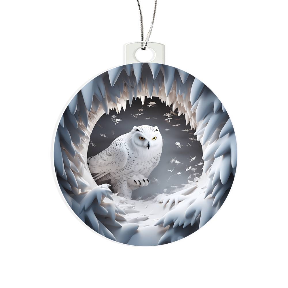 Snowman Acrylic Ornament-[Heartfelt Family Gift]