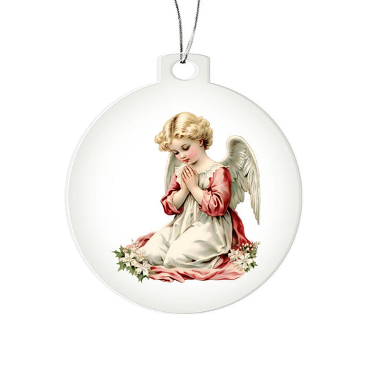 Handcrafted Festive Angel Ornament for a Whimsical Christmas Tree-[Heartfelt Family Gift]