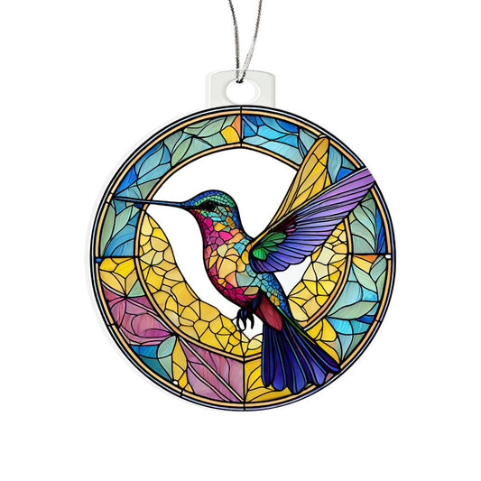 Hummingbird Breakaway 3d Effect Acrylic Ornament-[Heartfelt Family Gift]