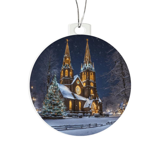 Church Christmas Ornament - Festive Holiday Decoration with Religious Symbol-[Heartfelt Family Gift]