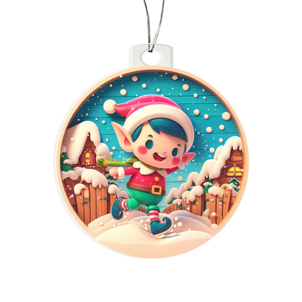 Elf Christmas Tree Ornament-[Heartfelt Family Gift]