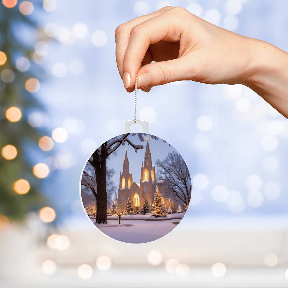 Church Christmas Ornament-[product type]