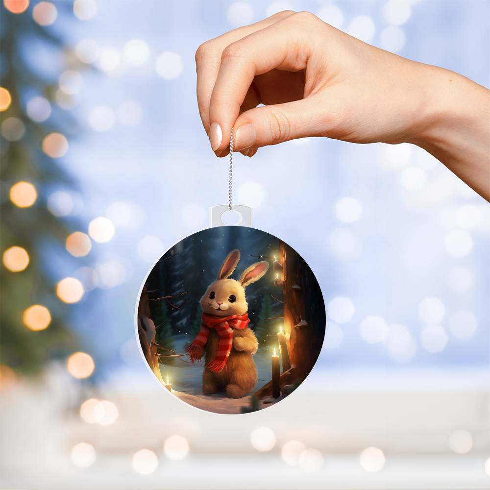 Bunny Christmas Tree Ornament-[product type]