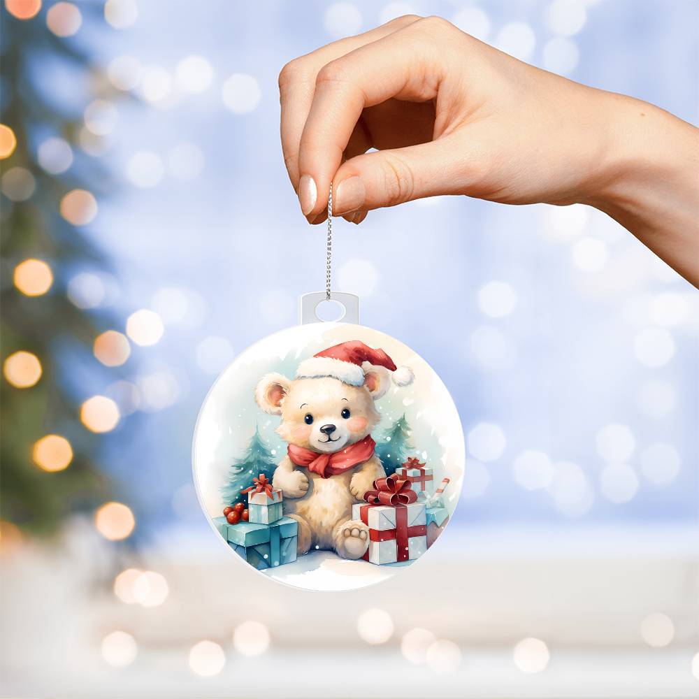 Teddy Bear Christmas Tree Ornament-[product type]