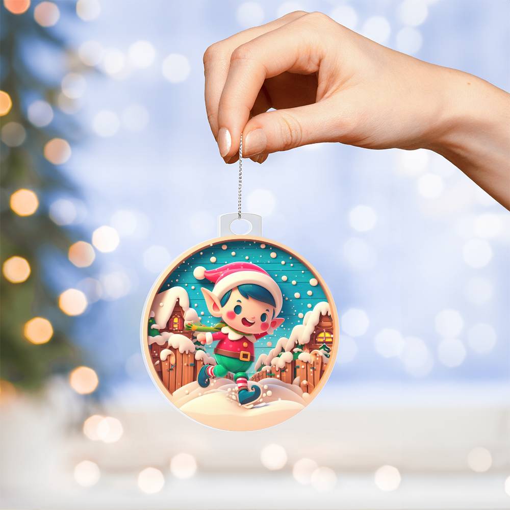 Elf Christmas Tree Ornament-[Heartfelt Family Gift]