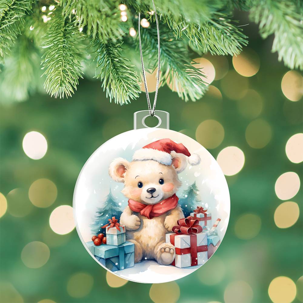 Teddy Bear Christmas Tree Ornament-[product type]