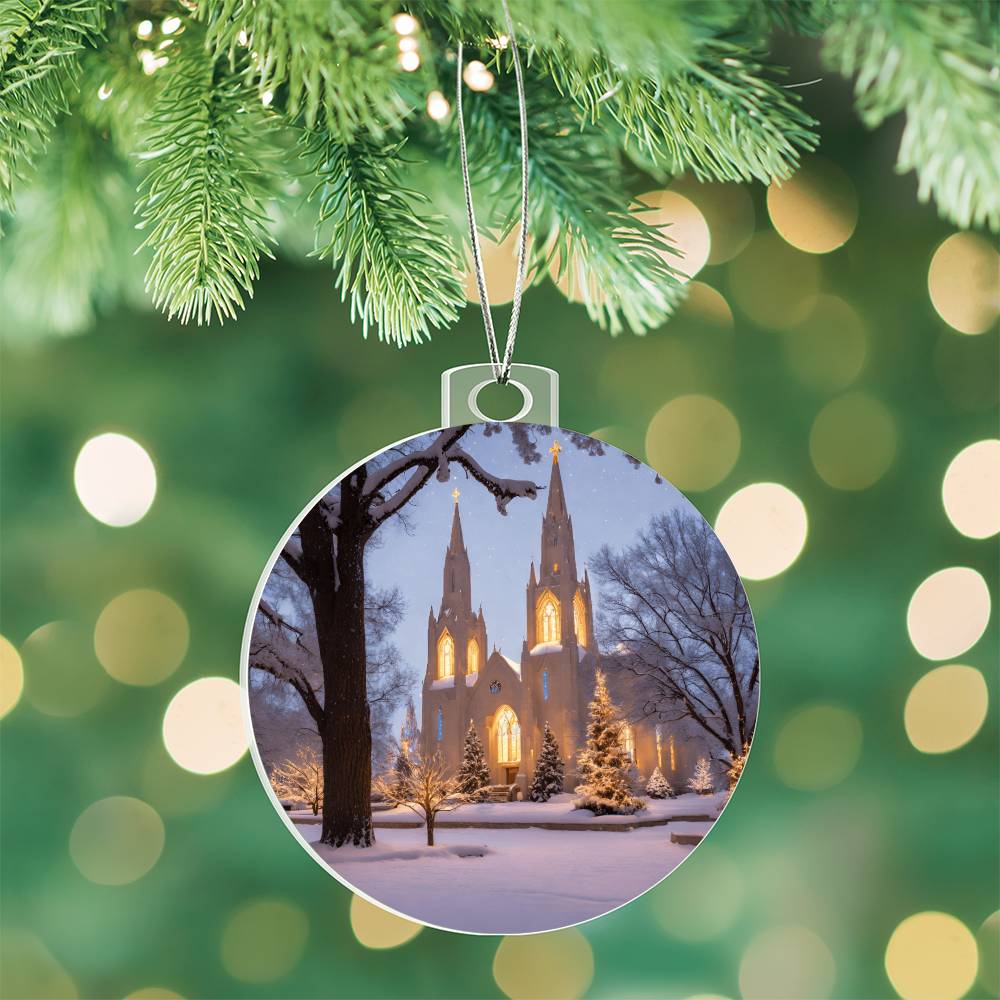 Church Christmas Ornament-[product type]